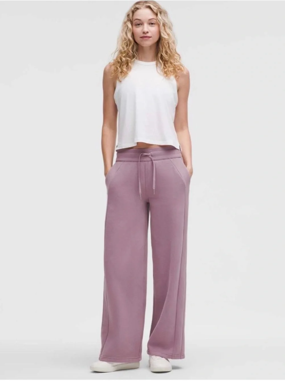 Lululemon Scuba Mid-Rise Wide-Leg Pant *Regular Lavender Lux